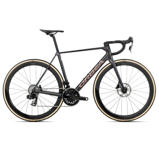 Picture of Orbea ORCA M21eLTD PWR - Force AXS - Carbon Road Bike - 2026 - Diamond Carbon - Sunset Carbon (matt)