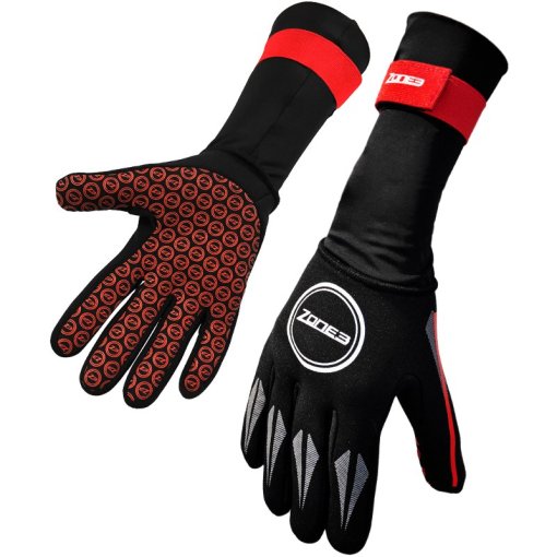 Foto de Zone3 Guantes Natacion - Neoprene - negro/rojo/blanco