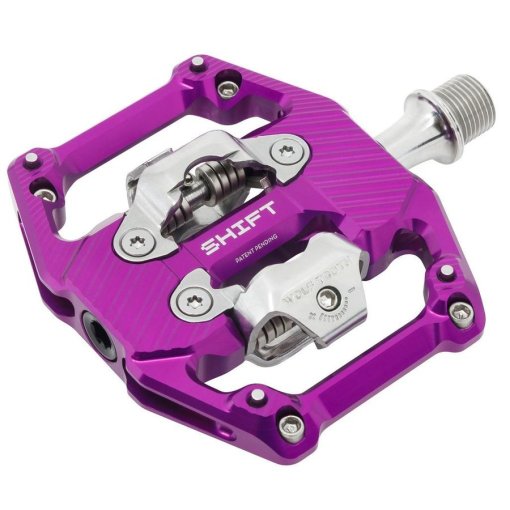 Picture of Wolf Tooth SHIFT Gravity Clipless Pedals - ultraviolet purple
