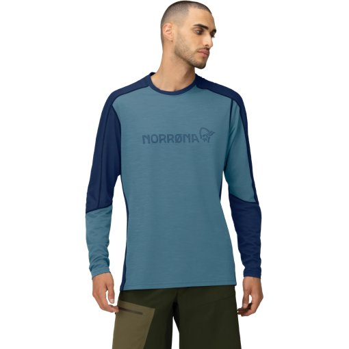 Produktbild von Norrona falketind equaliser merino round Neck Langarmshirt Herren - Trooper
