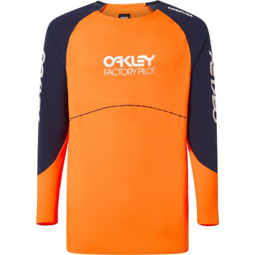 Foto de Oakley Maillot de Manga Larga Hombre - Maven Scrub - Naranja/Azul