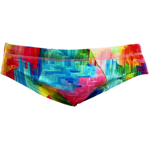 Produktbild von Funky Trunks Seamed Eco Badeslip Herren - Falling Colours