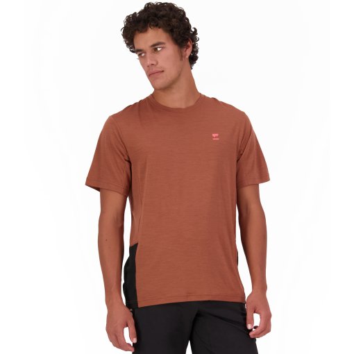Productfoto van Mons Royale Tarn Merino T-Shirt Heren - cinnamon / black