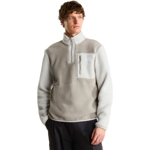 Picture of The North Face Yumiori 1/4 Zip Fleece Pullover Men - Stone Slab/Cumulus Cloud