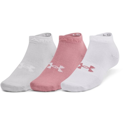 Foto de Under Armour Paquete de 3 calcetines UA Essential Low Cut - Pink Elixir/Blanco/Halo Gray