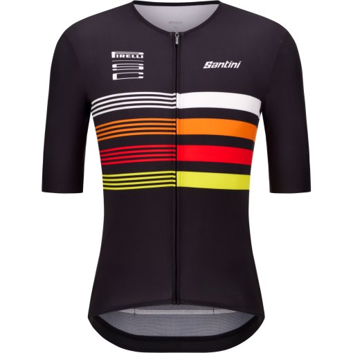 Immagine prodotto da Santini Maglia a Maniche Corte Unisex - Pirelli Sport Club Tape RE94075CTAPE - nero NE