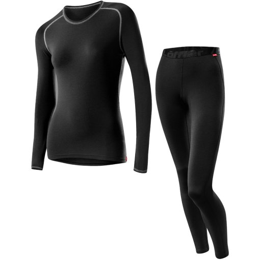 Produktbild von Löffler Transtex® Warm Langes Unterwäsche-Set Damen - schwarz 990