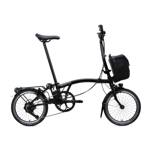 Immagine prodotto da Brompton Bici Pieghevole Elettrica 16&quot; - Electric C Line - 4-Speed - High Bar - Extended Seatpost - Rear Rack - 2026 - matt black