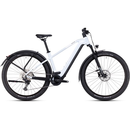 Photo produit de CUBE VTT Électrique - REACTION HYBRID Pro 625 Allroad - 2023 - flashwhite / black