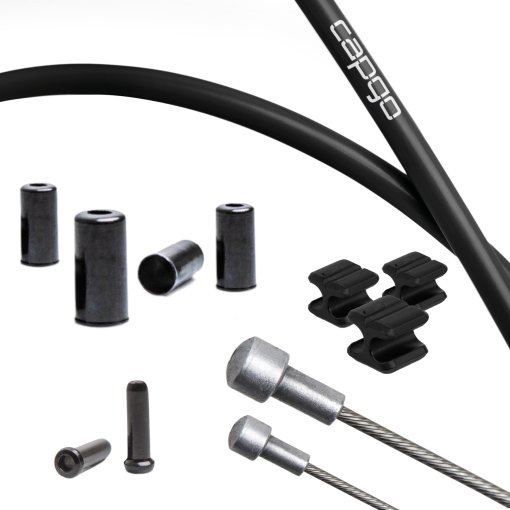Immagine prodotto da capgo Kit di Cavo di Freno - Blue Line | PTFE - Road (Campagnolo) | nero