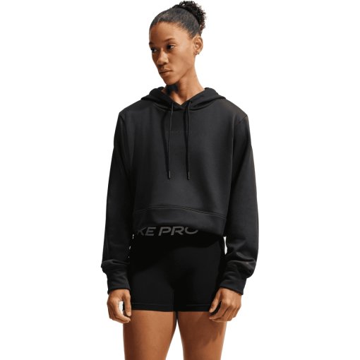 Photo produit de Nike Dri-FIT Sculpt Sweat à capuche pour femmes - noir/noir IU1109-010