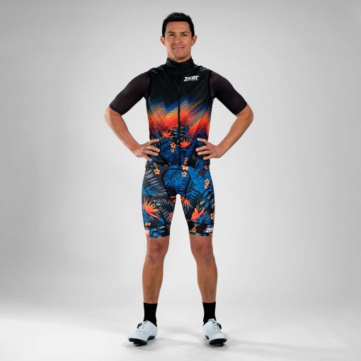 Gilet Zoot Pour Cyclisme Et Triathlon - Taille L - Multicolore 'Giddy Up'