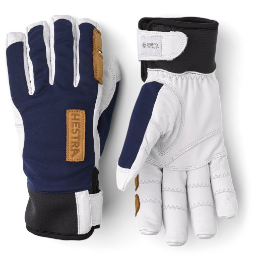 Foto de Hestra Guantes de Outdoor de 5 Dedos - Ergo Grip Active Wool Terry - navy/offwhite