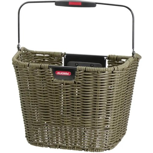 Picture of KLICKfix Structura Handlebar Bike Basket - 16L - retro olive