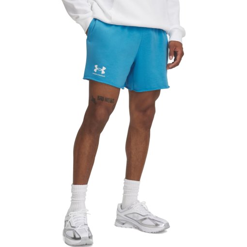 Foto de Under Armour Pantalón Corto de 15 cm Hombre - UA Rival Terry - Ether Blue/Onyx White
