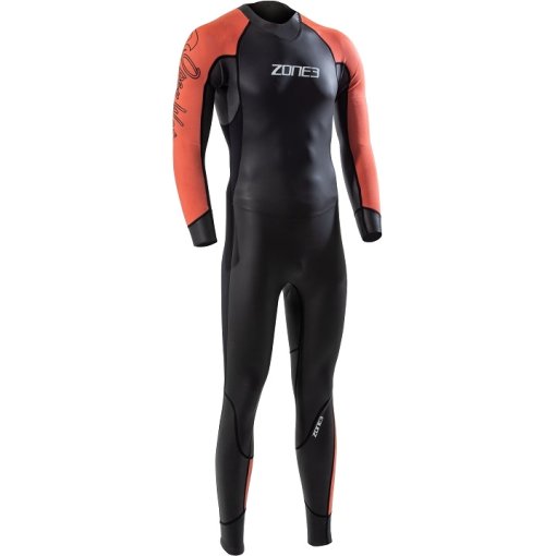 Productfoto van Zone3 Venture Wetsuit Heren - zwart/oranje