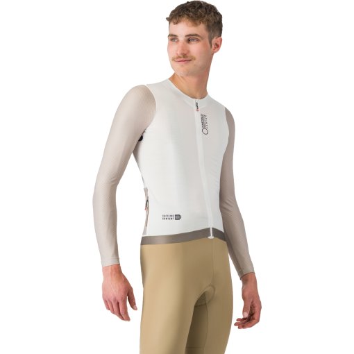 Produktbild von Castelli Corretto Langarmtrikot Herren - ivory/clay-black 065
