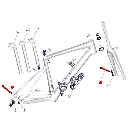 BMC Cable Guide for Teammachine SLR01 (MY 2021) - 30000705