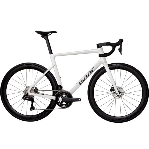 Productfoto van Isaac BOSON Carbon Racefiets - Shimano Ultegra Di2 | Fore Four RD - 2026 - mineral white