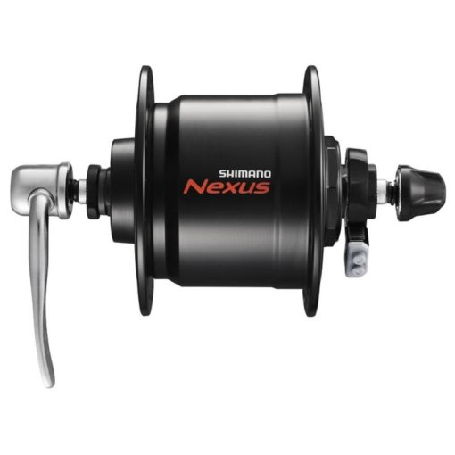 Foto de Shimano Nexus DH-C3000-3N-QR Hub Dynamo - Rim Brake - 9x100mm QR - black