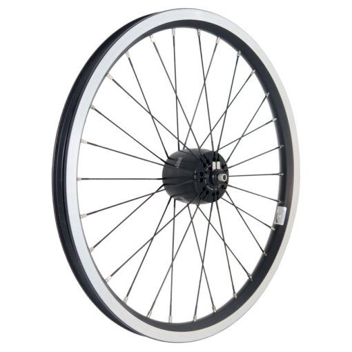 Immagine prodotto da SON - 16 Inches - Front Wheel with XS Hub Dynamo for Brompton - Clincher - 28 Spokes - 8x74mm - black