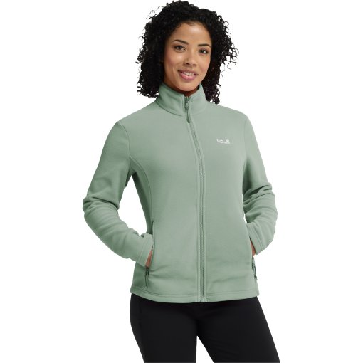 Photo produit de Jack Wolfskin Taunus 100 Full Zip Veste Femme - green zinnia