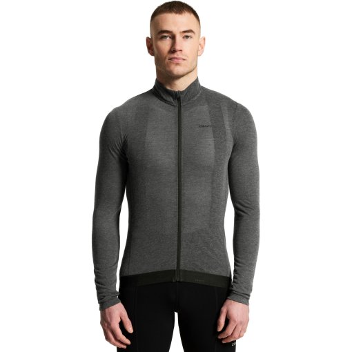 Picture of CRAFT Bike SubZ Wool Longsleeve Jersey Men - Black/Melange