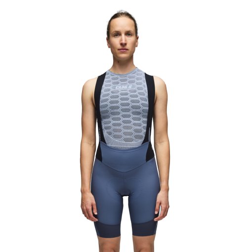 Productfoto van Q36.5 Gregarius Pro Fietsshort met Bretels Dames - gravel grey