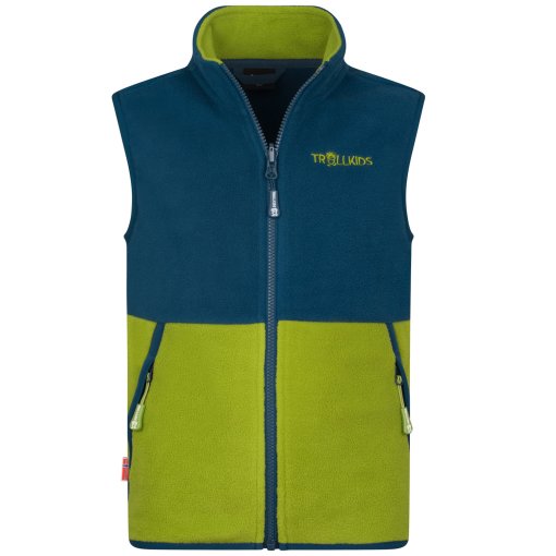 Foto de Trollkids Chaleco Niño - Kjerag - Pear Green/Madeira Blue