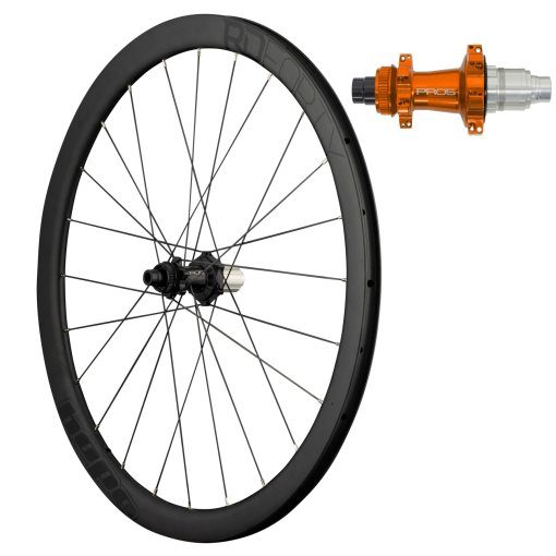 Produktbild von Hope RD40 Pro 5 Straight Pull Hinterrad - 28&quot; | Carbon | Clincher | 24-Loch | Centerlock - 12x142mm - XDR | orange