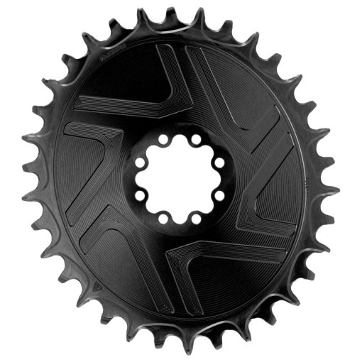 Produktbild von Alugear AERO Kettenblatt - MTB | Direct Mount (SRAM 8-Bolt) | Boost | 1x 11/12s (T-Type) - oval | schwarz