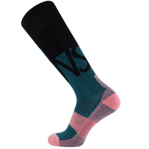Picture of Mons Royale Ultra Cushion Merino Snow Socks - jasper / black