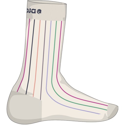 Photo produit de Maloja CalmoM. Chaussettes - shaded white 1148