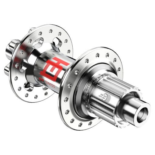 Foto de DT Swiss Buje Trasero 240 Classic Three Decades - Ratchet DEG | J-Bend | 6 Agujeros | 12x148mm - Micro Spline | plata