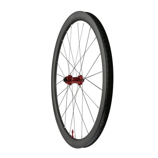 Image de Hope Roue avant RX40 en carbone Gravel | Pro 5 Straight Pull | Centerlock | Hookless | 12x100 mm - rouge
