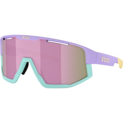 Photo produit de Bliz Lunettes - Fusion - Matt Pastel Purple Yellow Logo - Brown Pink Multi