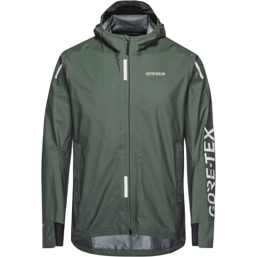 Photo produit de GOREWEAR Concurve GORE-TEX Logo Veste pour hommes - slate green / white DH01