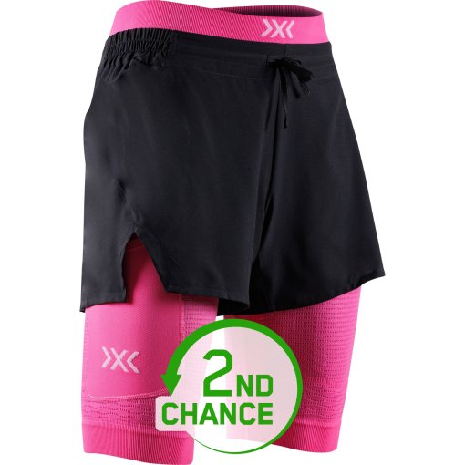 Produktbild von X-Bionic Effektor 2-In-1 Shorts Damen - x black/neo pink - B-Ware