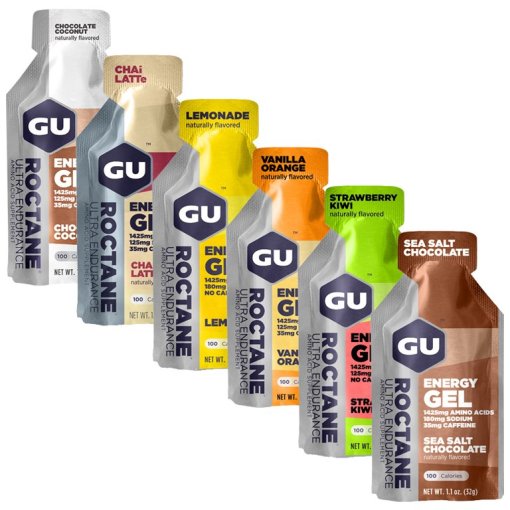 Foto de GU Gel de Carbohidratos - Roctane Energy Gel - Surtido de Degustación - 6x32g