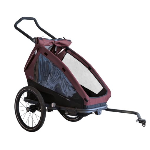 Produktbild von XLC Mono T BS-K01 Kinderanhänger - burgunderrot/lila