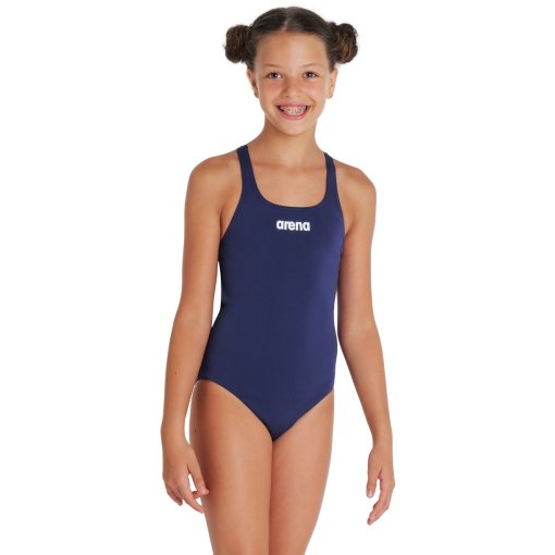 Foto de arena Performance Solid Team Swim Pro Traje de baño Niñas - Navy/Blanco