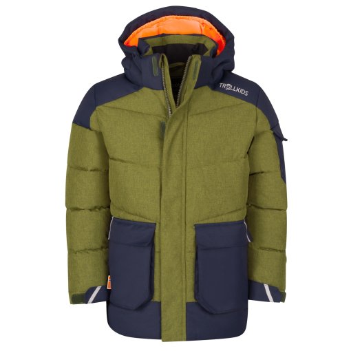 Picture of Trollkids Norefjell XT Jacket Kids - Deep Forest/Navy