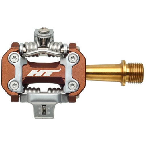 Produktbild von HT M2T Klickpedale - Leopard M | Titan-Achse - root beer