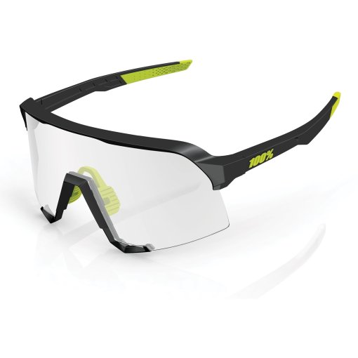 100% S3 Glasses - HiPER Mirror Lens - Black Holographic