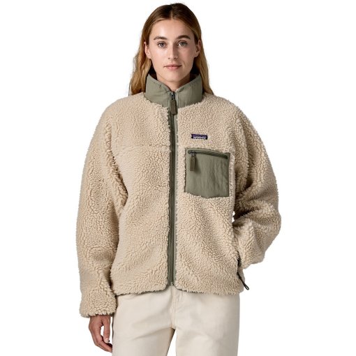 Photo produit de Patagonia Veste Femme - Classic Retro-X - Dark Natural w/River Rock Green