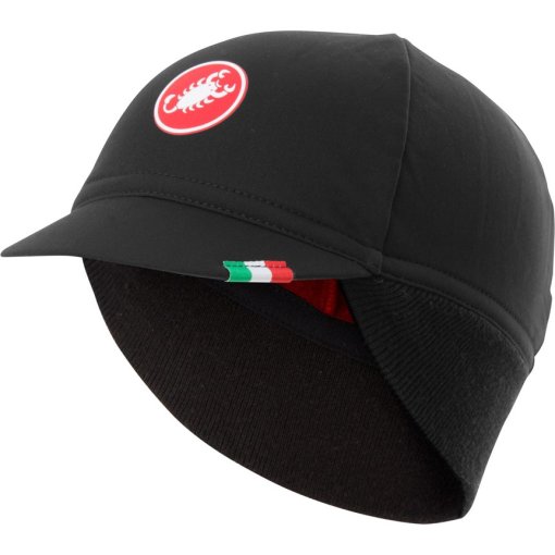 Foto de Castelli Gorra Térmico - Difesa - negro/rojo 010