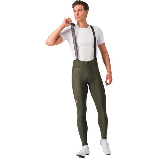 Foto de Castelli Culotte con Tirantes Ciclismo Hombre - Espresso - deep green 309