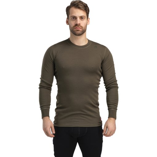 Produktbild von Aclima Warmwool Crewneck Langarmshirt Herren - tarmac