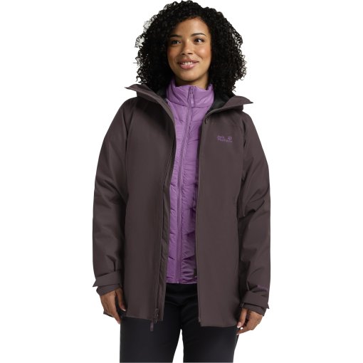 Picture of Jack Wolfskin Icecape 3In1 Down Jacket Women Rds - sheer plum