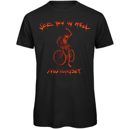 Foto de RTTshirts Camiseta Ciclismo Hombre - Hellboy - negro